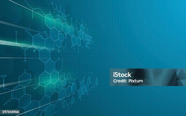 Abstract Science Technology Innovation Education Design Concept Background Stock Illustration - Download Image Now