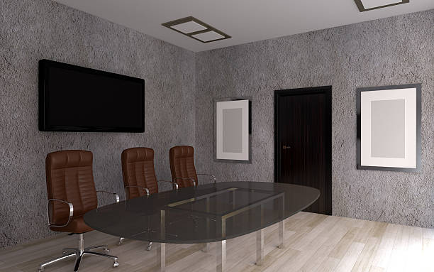 istock Office building in a new residential area. 3d rendering. 597653986