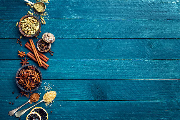 istock culinary background with various spices for Christmas mulled wine 597660184