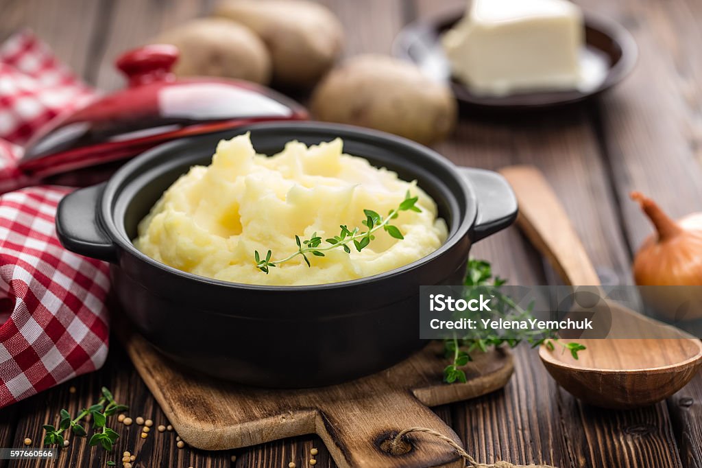 mashed potato Mash - Food State Stock Photo