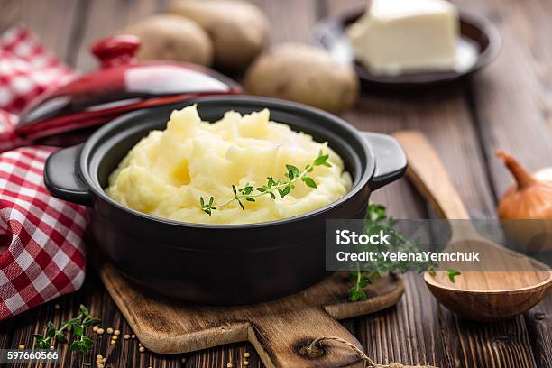Mashed Potato Stock Photo - Download Image Now - Mash - Food State, Prepared Potato, Pureed