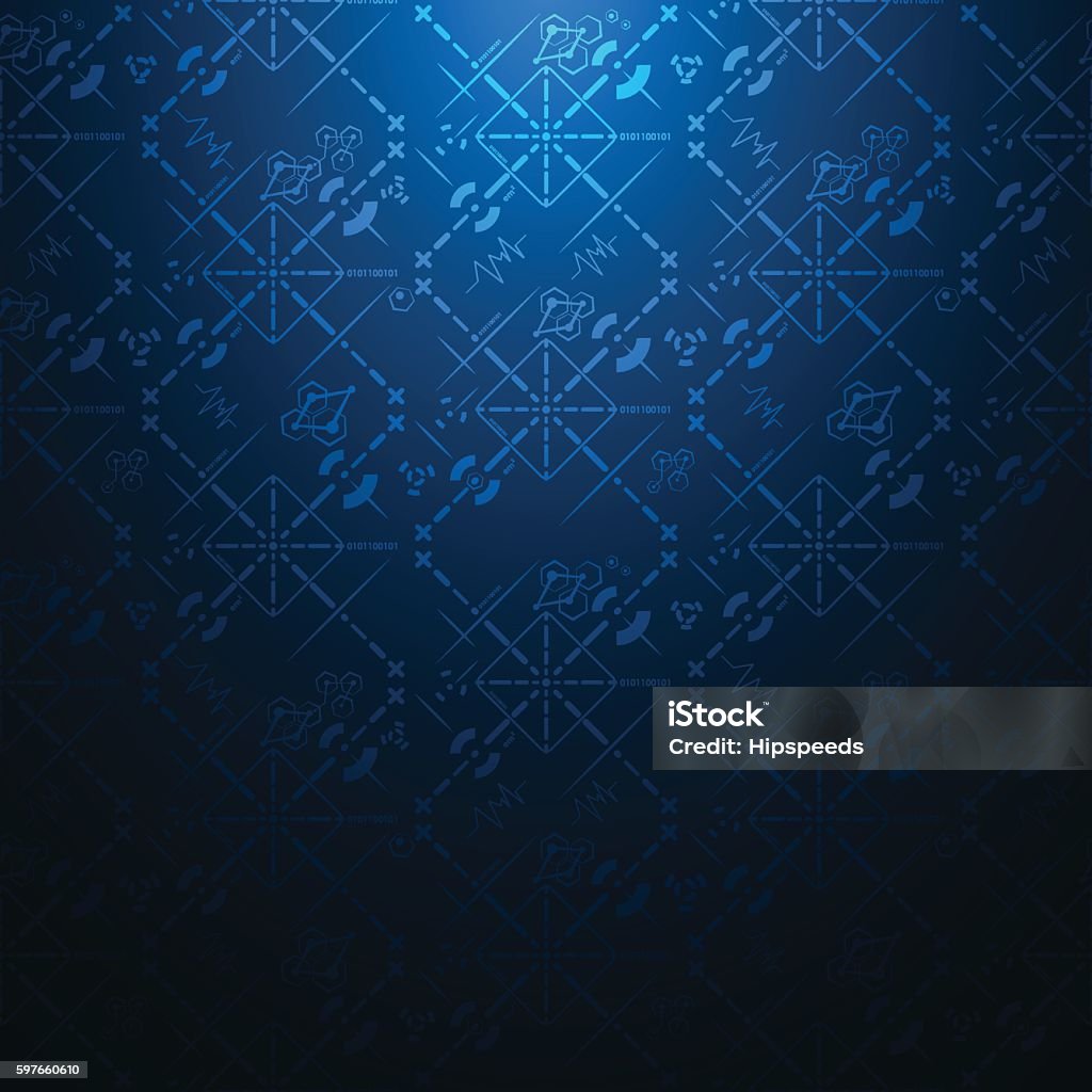 Technology Science Pattern Background Vector Stock Illustration ...