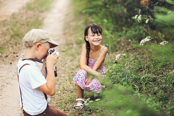 istock Children happy outdoors. 597664342