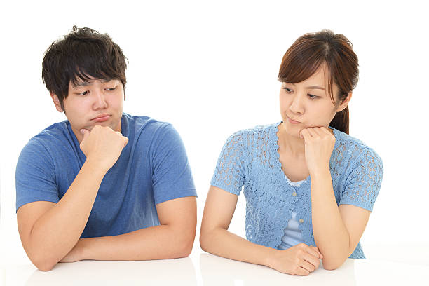 istock Stressed woman and man 597664906