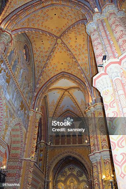 Budapest Mathias Church Stock Photo - Download Image Now - Arcade, Architectural Column, Architecture