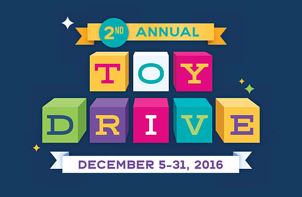 stockillustraties, clipart, cartoons en iconen met toy drive - blok speelgoed