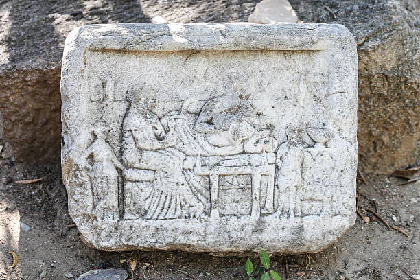 istock Knight Symbols in Bodrum Castle 597669170