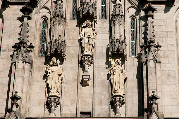 istock Saint Wenceslas Cathedral Statues - Olomouc - Czech Republic 597673640