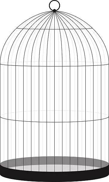 Vector illustration of Bird Cage