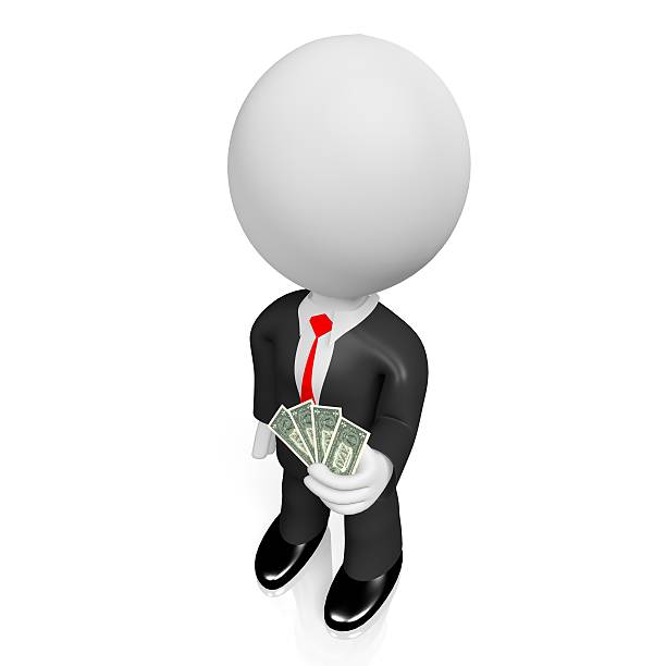 istock 3D businessman, US dollars 597934190