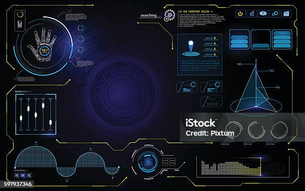 Information Capture Ui Computer Screen Hud Ui Interface Data Computer Technology Screen Concept Background ...