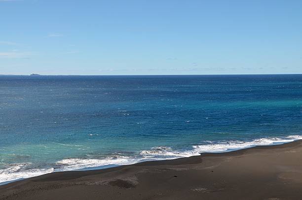 istock Fonti Di Billa - Black Sand beach oasis 597938096
