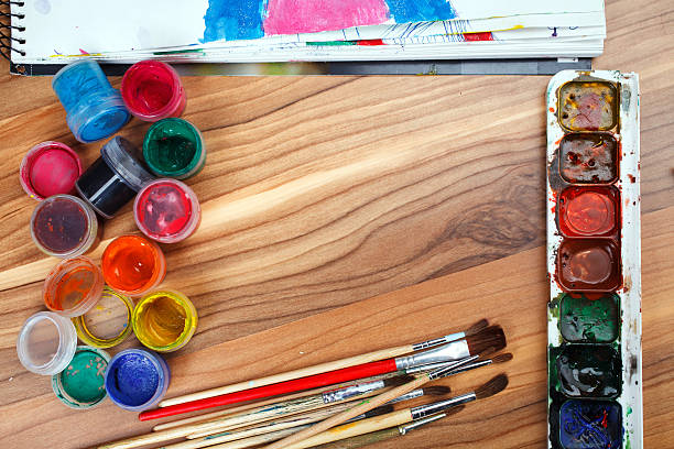 istock watercolor paints and brushes 597938408