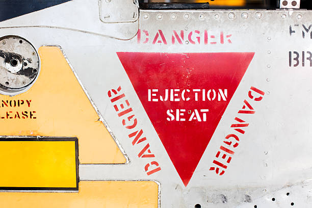 istock Close-up of an vintage war airplane 597941144