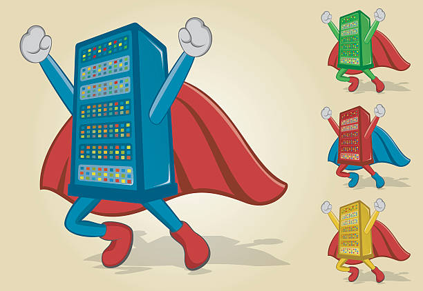 Mainframes Animada 260+ Mainframe Computer Cartoon Fotografías de stock, fotos e imágenes ...