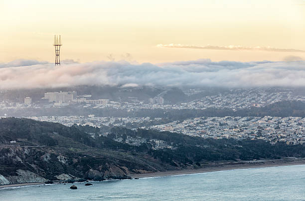 istock San Francisco Sunrise and Low Fog On the West Side 597941992