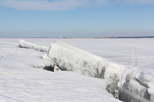 istock Opening of ice on the river in the spring 597947930