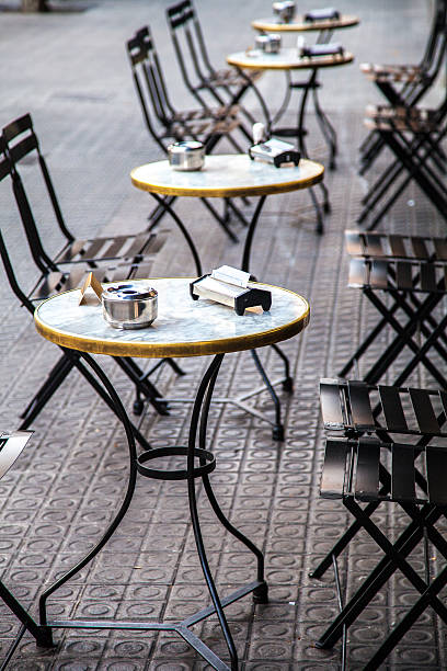 istock Restaurant bar terrace in Eixample district in Barcelona Catalon 597949112