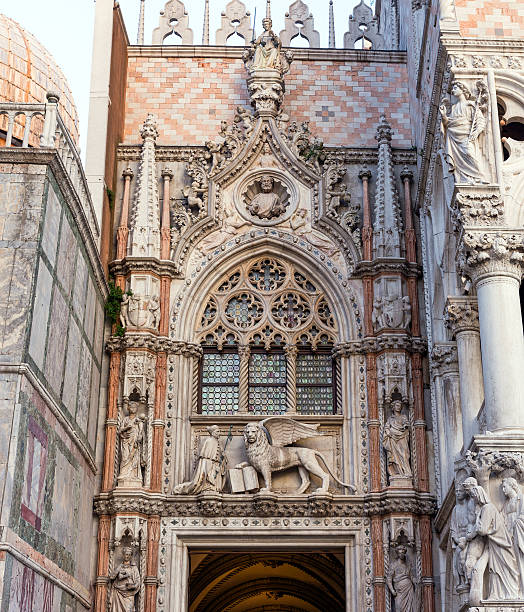 istock Detail Card Gate, Doge's Palace, Venice 597949460