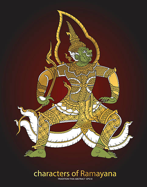 istock Thai tradition Giant characters of Ramayana 597950380