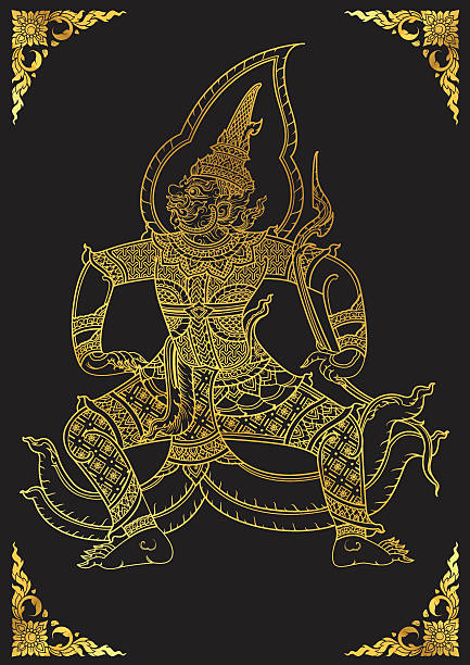 istock Thai tradition Giant characters of Ramayana 597950442