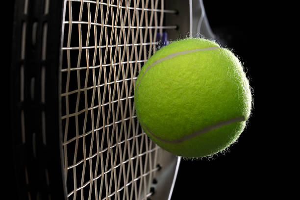 .male tennis player in action