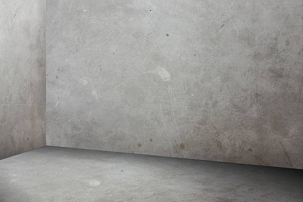 istock Empty grey grunge concrete perspective room,Mock up for display 597957650