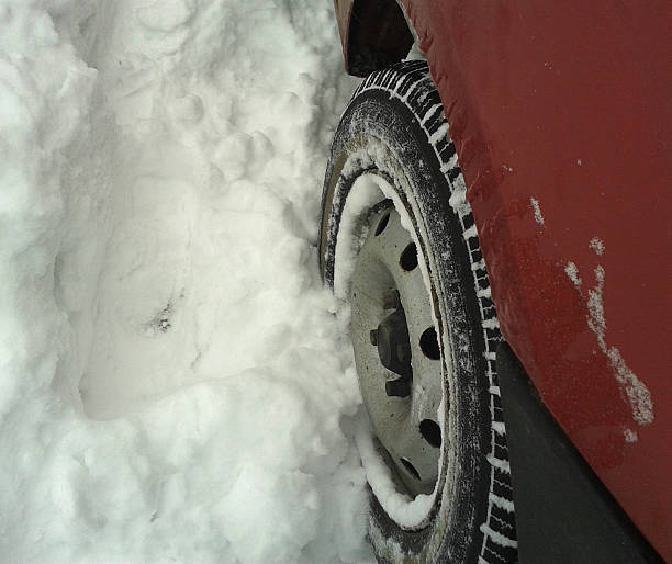 istock Car in the snow. 597957958