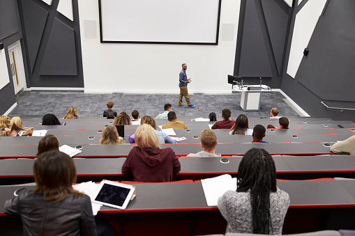 Multi-ethnic students in the University building or classroom