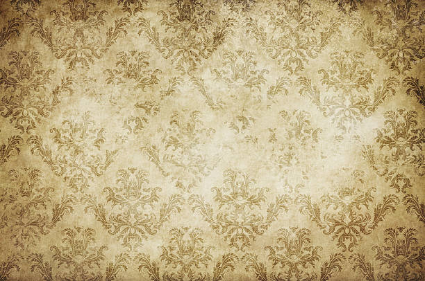 istock Old grunge paper background with vintage patterns. 597959598