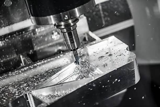 Photo of Metalworking CNC milling machine.