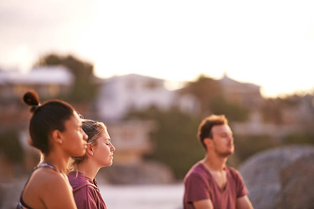 istock Taking yoga practice on our summer vacation 597963582