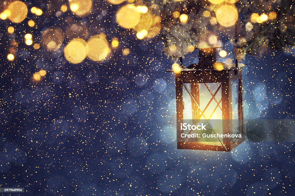 Christmas lantern Lantern Stock Photo