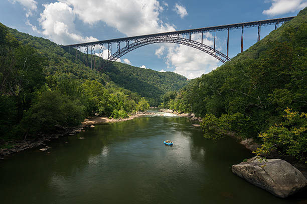 Rafters at the New River Gorge Bridge in West Virginia