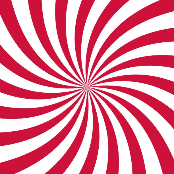 Vector illustration of Swirling radial pattern background. Vector illustration