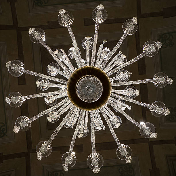 istock Ancient glass chandelier 598055544