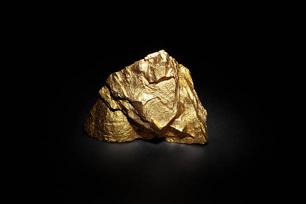 istock Closeup of big gold nugget 598055926