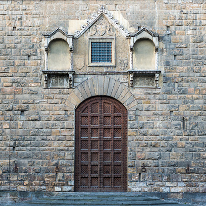 Entrance to Palazzo Vecchio in Florence, Italy