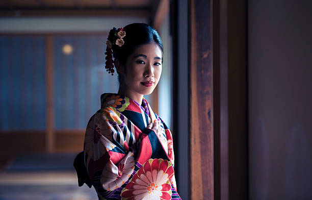 istock Beautiful kimono girl 598056802