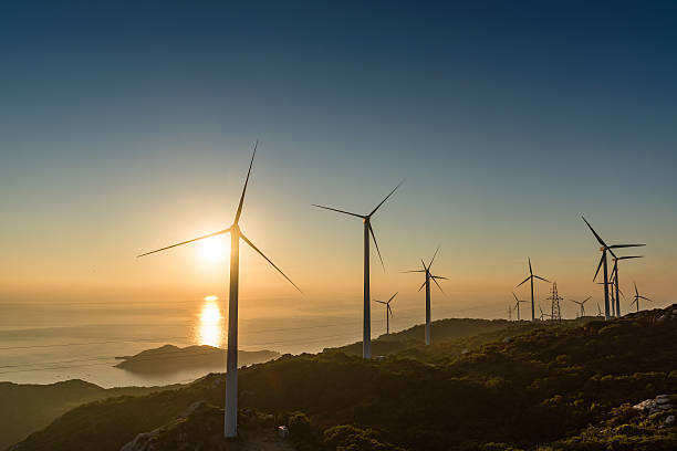 istock Wind turbines on the coast 598057490