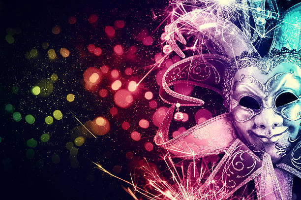 istock Party Background with lights and serpentine 598057778