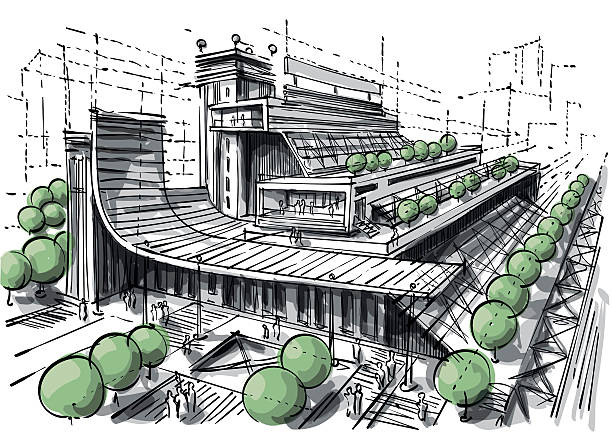 L'architettura  - illustrazione arte vettoriale