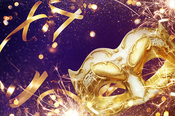 istock Party Background with lights and serpentine 598057884