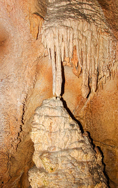 istock Underground cave with stalactites and stalagmites 598061842