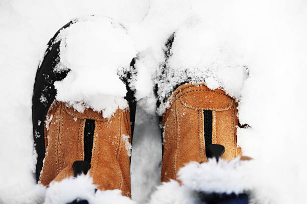 istock Boots in the snow 598062646
