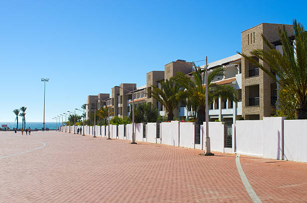 Peniscola Peñiscola Mediterranean white facades and sea in Castellon of Spain
