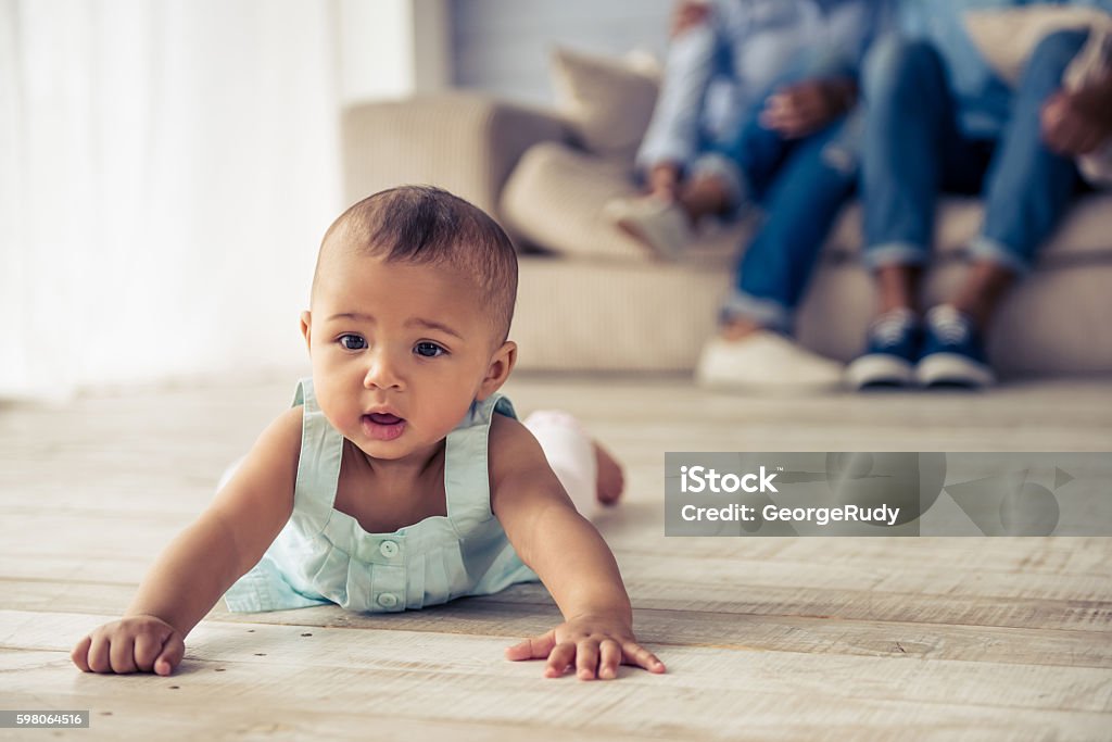 Menina afro-americana - Foto de stock de Bebê royalty-free