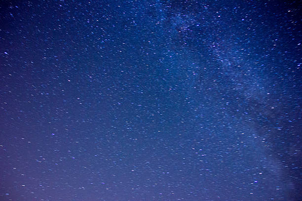 istock The starry sky and the mist over the land 598064564