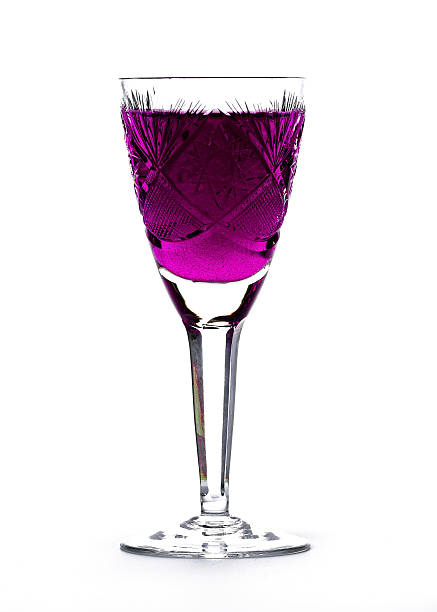 istock Crystal glassware with color liquids 598064650