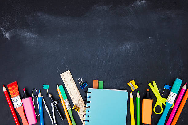 istock Art and design supplies background 598066908